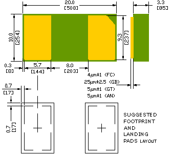 nanoDFN SMXCZRU52C3V6 Comchip CZRU52C3V6 Zener Diode, 3.6V  5%,150mW